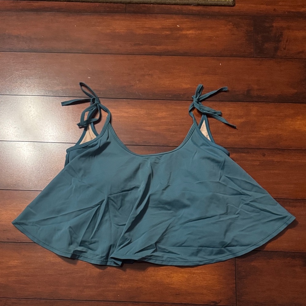 Kortni Jeane Blue Bikini with Tie Straps